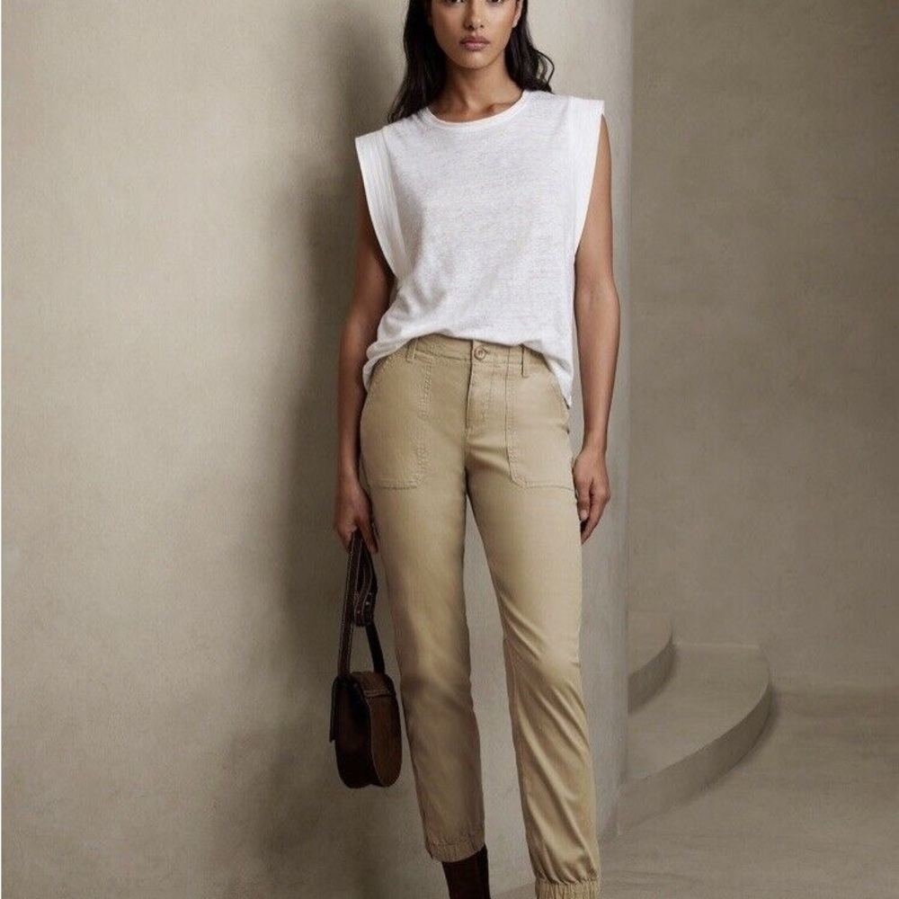 Women's Tan utility pants - Picture 1 of 5